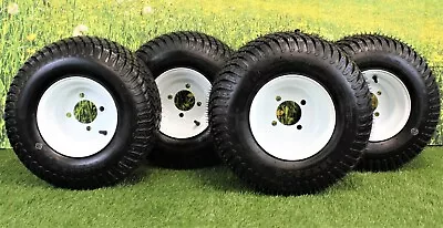 8  White Steel Golf Cart Wheels And 18x8.50-8  4 Ply Turf Tires Atw-003 • $214.99