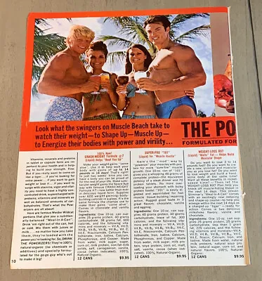 Dave Draper Beach Bikini Weider Protein Ad Photo From Bodybuilding Magazine • $9.99