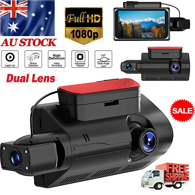 3  HD 1080P Car DVR Lens Dash Cam Front And Rear Video Recorder Camera G-sensor • $29