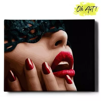 Oh Art! Premium 40x50cm Canvas Painting By Numbers For Adults With Frame Woman • £35.99