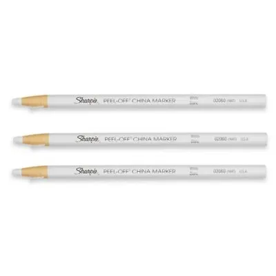 £6.49 • Buy Sharpie Chinagraph - White China Marker Pencils - Sharpie Chinagraph - Pack Of 3