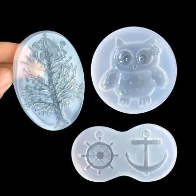 $7.24 • Buy Epoxy Resin Ship Rudder Anchor Silicone Mold Pendant Decoration Making Tools 1pc