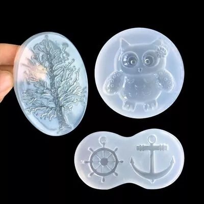 $7.24 • Buy Epoxy Resin Ship Rudder Anchor Silicone Mold Pendant Decoration Making Tools 1pc