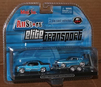 Maisto All Stars Elite Transport 2007 Cadillac Escalade Ext 1968 Chevy Camaro Z/ • $39.95