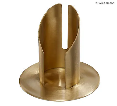 Candle Holder Gold For Ø50 Mm 5 Cm Candles Starter Candles Matte Brushed • £13.93