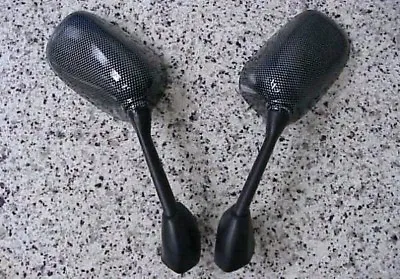 Yamaha YZF R6 R6S R1 NEW CARBON MIRRORS  • $18.95