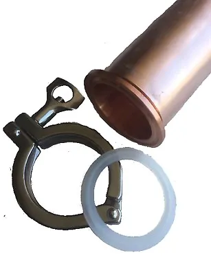 2  Copper Ferrule & Stainless Tri Clamp Keg Still Adapter Kit Fits2  Copper Pipe • $24
