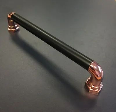 Industrial Copper Pipe Handle 160mm Cabinet/Wardrobe Handle Pull - Retro Style • £9.50