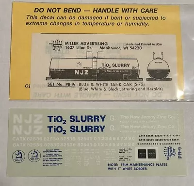 Herald King Ho Decal-new Jersey Zinc Titanium Dioxide Slurry Tank Car - #pr-9 • $6