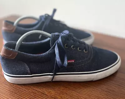 Levi's Shoes Men's Size 10.5 Blue Denim Low Top Sneakers • $19.97