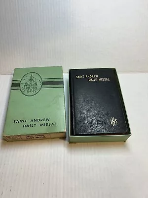 Saint Andrew Daily Missal 1956 Dom Gasper Lohmann Co Catholic Vintage With Box • $49.99