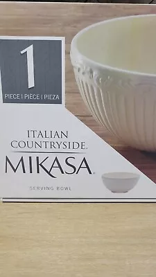 Mikasa Italian Countryside 10  Serving Bowl Elegant White  • $39