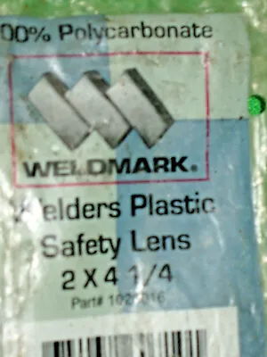 Vintage WELDMARK Welders Plastic Cover Safety Lens In Package 2 X 4 1/4 • $3