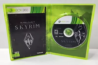 The Elder Scrolls V - Skyrim (Microsoft Xbox 360 2011) W/ Manual [No Map] • $7.77