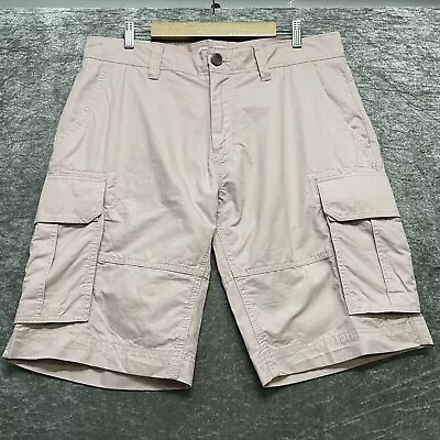 FAT FACE Mens Size W36 Cargo Shorts Pink Lightweight Cotton Combat Military NWT • £34.95