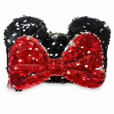 Disney Store Minnie Mouse Bow Reversible Sequin Pencil Case • $13.82