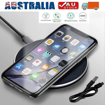 $8.89 • Buy Wireless Charger Pad Fast Charging For IPhone 15 14 13 12 Pro Max Qi Samsung S23