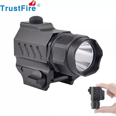 Rail Mounted Compact Tactical Rifle Gun Light Weapon LED Flashlight For Glock 17 • $19.89