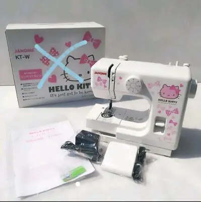 $237 • Buy JANOME Sanrio Hello Kitty Compact Electric Sewing Machine KT-W Tested #13281