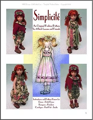 $18.50 • Buy  Simplicité  Fashion Pattern For 11 Inch Leeann Dolls