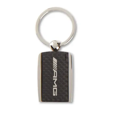 Genuine Mercedes-Benz: AMG Carbon Fiber Key Chain Black - New OE - 1523943 • $25.62