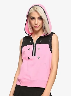 Kh3 Kairi Pink Cosplay Sleeveless Hoodie Kingdom Hearts Iii Costume Vest Disney • $39.50