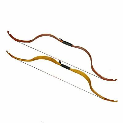 25lb Hunting Recurve Bow 49  Draw 29  Youth Practice Mongolian Beginner Bow • $39.99