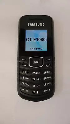 Samsung GT E1080i Mobile Phone Black Easy To Use Tested Sim Free Unlocked • £19.99