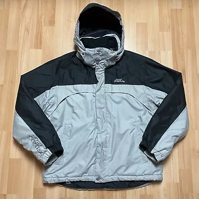 Vintage No Fear Snowboarding Jacket Mens XL Coat Grey Black Winter • £19.99