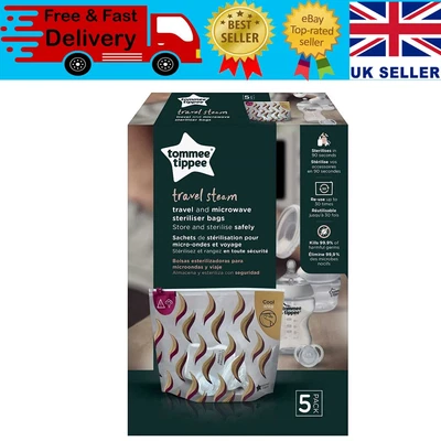 £6.69 • Buy Tommee Tippee Travel & Microwave Steriliser Bags For Baby Bottles & Accessories