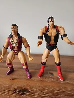 WCW WWE WWF Scott Hall -Razor Ramon Jakks Toybiz Wrestling Figure Lot  • $40