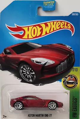 Hot Wheels Aston Martin One-77 HW Exotics 7/10 (2017) • $5