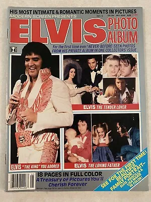 Modern Screen Presents Elvis Photo Album Magazine ~ Vintage 1980 Elvis Presley • $5.99
