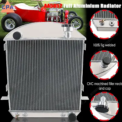 4-Row Radiator Fit Ford Model T Bucket With Chevy Configuration Engine 1917-1927 • $184.95