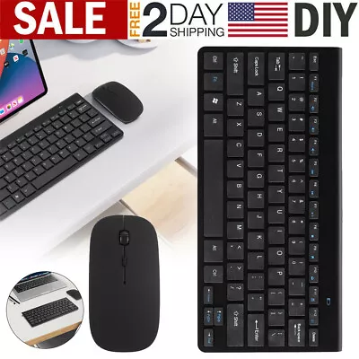 Wireless Keyboard And Mouse Set Mini Waterproof 2.4G For Mac Apple PC Computer • $14.65