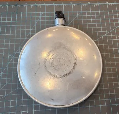 Vtg PALCO Pressed Aluminum Canteen Worcester Mass USA 🇺🇸 - Early - 420 • $17.50