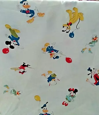 Vintage Mickey Mouse Disney Gang Donald Crib Fitted Sheet/RARE Original Pacific • $16.99