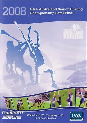 2008  GAA  All-Ireland Hurling Semi-Final: Waterford V Tipperary  DVD  • £12.95