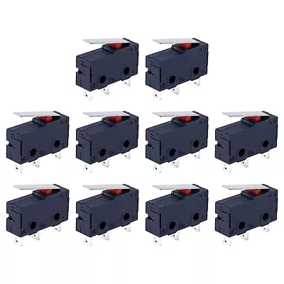 10-Pack Antrader KW12 KW11 Micro Switch Limit Switch 3Pin 5A 125V Hinge Lever DC • $13.71