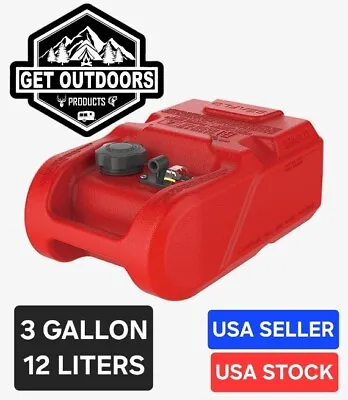 SEAFLO 3 Gallon/12 Liter Portable Marine Boat Fuel Tank With Gauge • $59.95