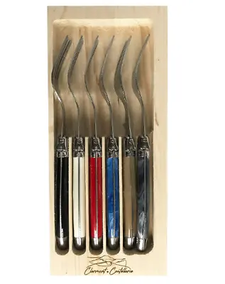 Laguiole Premium Stainless Steel 6-Piece Dinner Fork Set Multi-Color Handle • $30.36