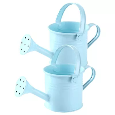 2pcs Metal Watering Can With Handle For Garden - Sky-Blue • $12.98