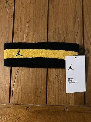 Nike Air Jordan Terry Headband Men’s Yellow/Black One Size Fits Most NWT • $14.99
