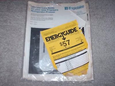 Vintage 1979 Frigidaire Refrigerator Freezer Use And Care Guide Food Keeping Tip • $30.55