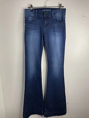 J Brand Jeans 25 Love Story Blue Flare Inseam 34in • $42