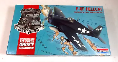 1988 Monogram Air Force Ghost Squadron F-6F Hellcat Model Kit • $16.50