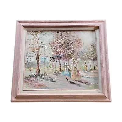 Framed Early 20th Century Oil Painting Girls Signed Original Marie Charlot • $200