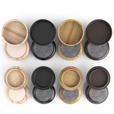 £7.95 • Buy Floor Protector Castor Cups Felt Pads Chair Furniture Carpet Table Wood New UK