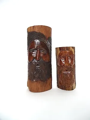 £20 • Buy Hand Carved Wooden Green Man Logs