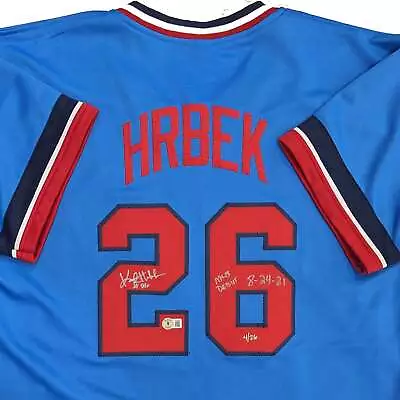 Kent Hrbek Autographed Blue #26 Rookie Pro-Style Jersey Minnesota Twins Beckett • $149.99